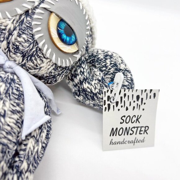 One of a kind Unique Handcrafted Sock Monster plush toy - Picture 4 of 10